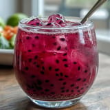 Enjoy bright Dragon Fruit Lemonade with Chia Seeds, a healthy, colorful thirst quencher.