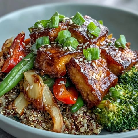 Quinoa Vegetable Teriyaki Bowl