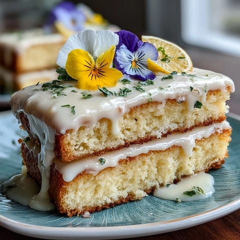 Mini Spring Birthday Layer Cakes with Edible Flowers: Delicate vanilla-lemon mini cakes layered with pastel buttercream and adorned with fresh edible flowers, perfect for a cheerful birthday celebration.