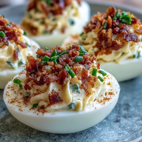 Bacon Ranch Deviled Eggs
