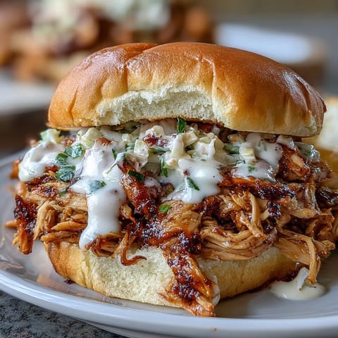 Smoked Pulled Chicken Sandwiches
