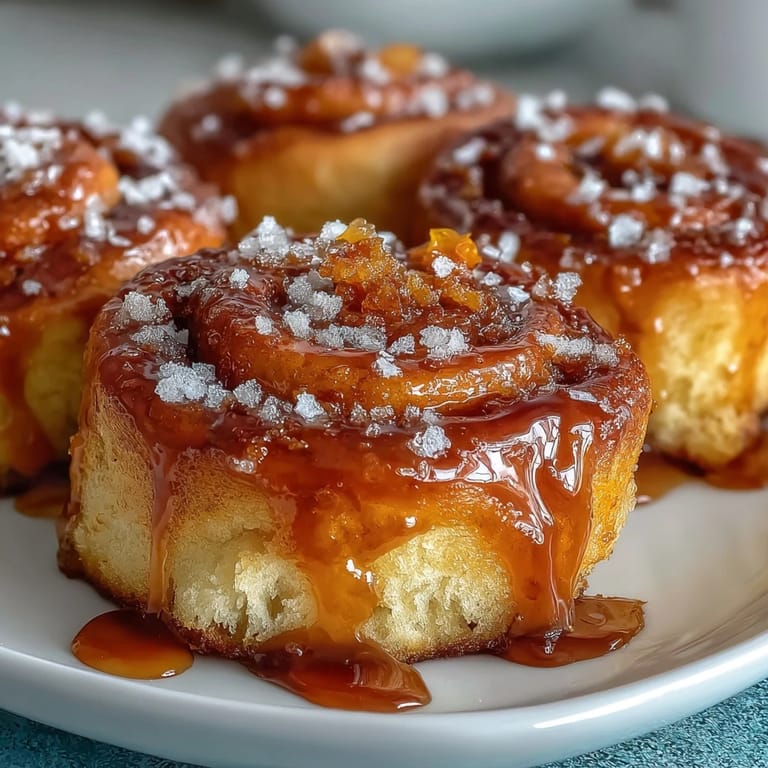 Warm crescent dough mini rolls bursting with orange zest sugar and topped with tangy citrus glaze.
