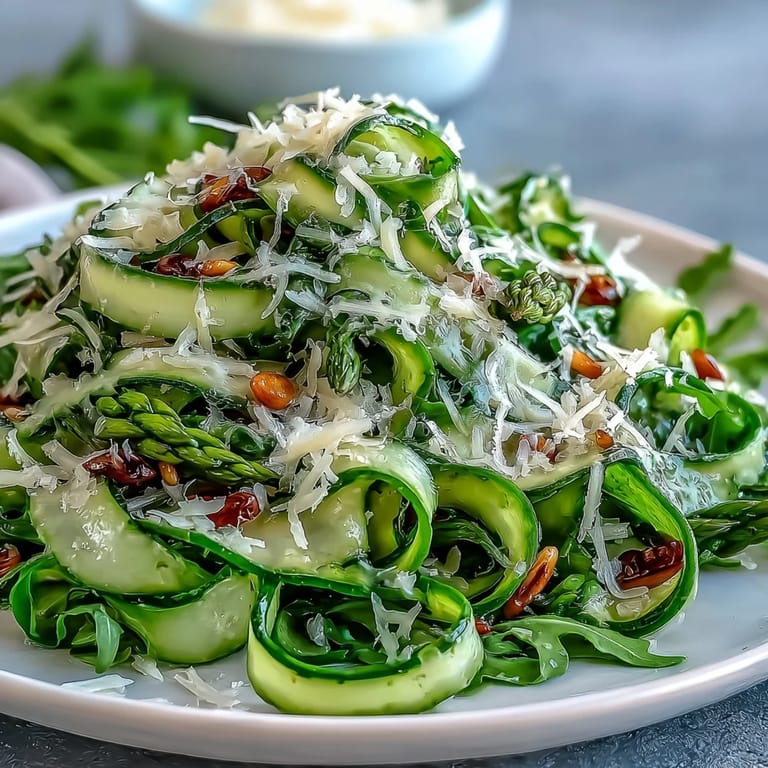 Elegant asparagus salad featuring lemon zest and Parmesan, a light and flavorful Mediterranean-inspired side for warm weather.