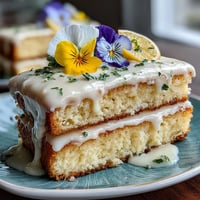 Mini Spring Birthday Layer Cakes with Edible Flowers: Delicate vanilla-lemon mini cakes layered with pastel buttercream and adorned with fresh edible flowers, perfect for a cheerful birthday celebration.