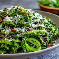 Vibrant shaved asparagus salad with lemon and Parmesan, a fresh and zesty spring side dish perfect for any meal.  